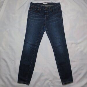 MADEWELL womens JEANS denim BLUE low-rise STRETCH SIZE 27